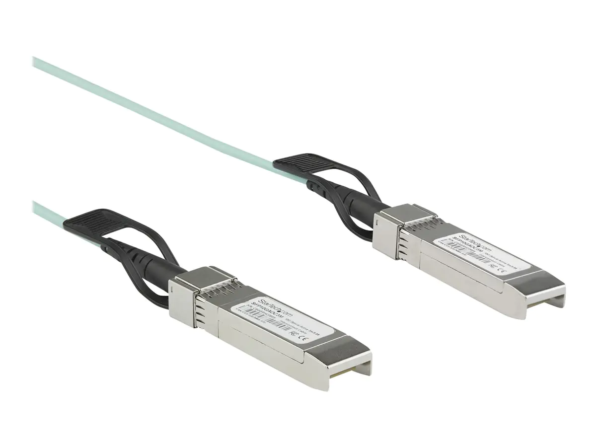 StarTech AOCSFP10G3ME SFP Kabel (3m, 10 GbE, Dell EMC AOC-SFP-10G-3M kompatibles SFP+ AOC Kabel, aktives Glasfaserkabel, Mini-GBIC) - Ethernet 10GBase-Kabel - SFP+ (S) eingerastet zu SFP+ (S) eingerastet - 3 m - Glasfaser - Active Optical Cable (AOC)