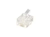 Equip Telefonanschluss - RJ-12 (M) - ungeschirmt (Packung mit 100) 121121