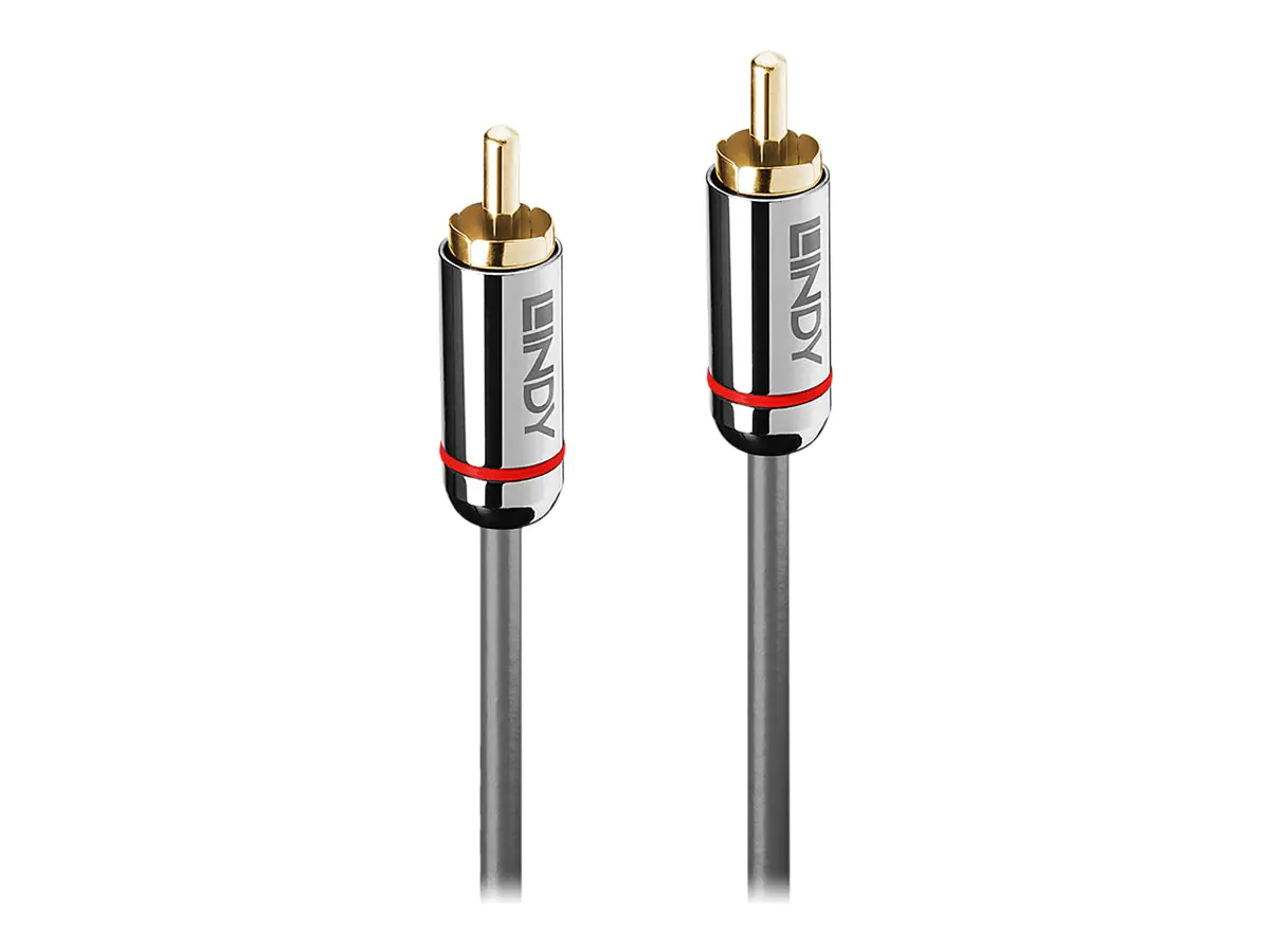 Lindy Cromo Line - Digitales Audio-Kabel (koaxial) - RCA männlich zu RCA männlich - 50 cm - Anthrazit - rund