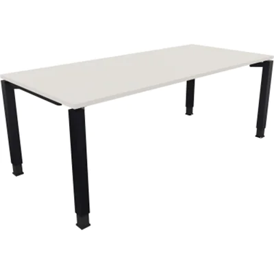 Schreibtisch Vierfuß Quadratrohr B2000xT900xH680-820 an/Weiß Schreibtisch Vierfuß Quadratrohr B2000xT900xH680-820 an/Weiß
