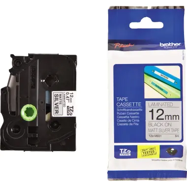 Brother TZe-M931 - Schwarz auf Silber (matt) - Rolle (1,2 cm x 8 m) 1 Kassette(n) laminiertes Band - für Brother PT-D210, D600, H110, H200; P-Touch PT-1005, H107, P900; P-Touch Cube Plus PT-P710 Brother TZe-M931 - Schwarz auf Silber (matt) - Rolle (1,2 cm x 8 m) 1 Kassette(n) laminiertes Band - für Brother PT-D210, D600, H110, H200; P-Touch PT-1005, H107, P900; P-Touch Cube Plus PT-P710