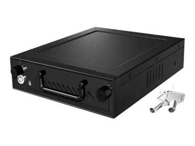ICY BOX IB-148SSK-B - Mobiles Speicher-Rack mit Lüfter - 2,5" / 3,5" gemeinsam genutzt (6,4 cm/8,9 cm gemeinsam genutzt) 22059