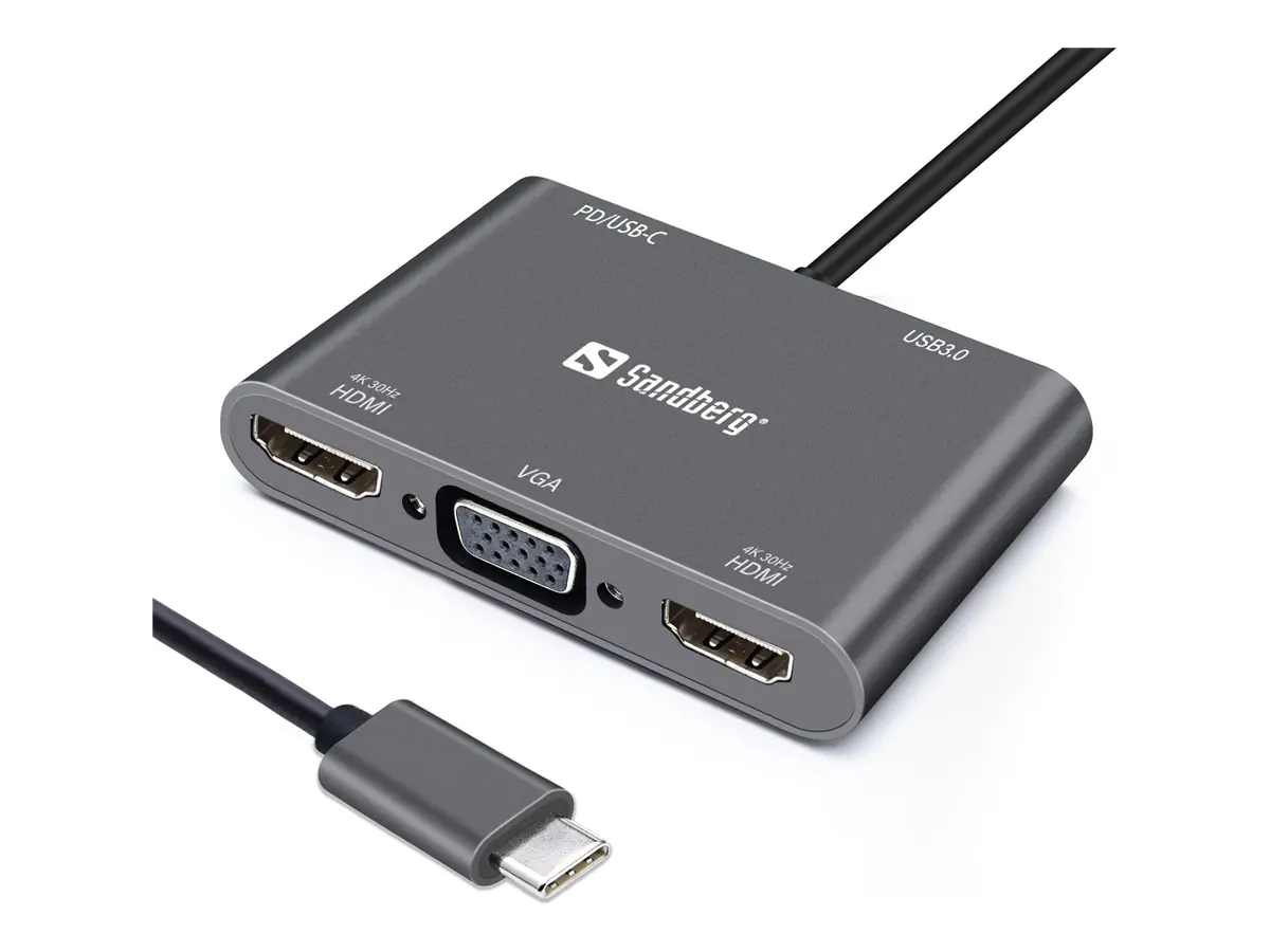 SANDBERG USB-C Dock - Dockingstation - USB-C 136-35