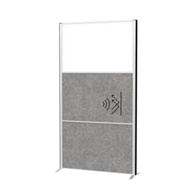 MAUL Stellwand MAULconnecto 100 x 182 cm (B x H) Zweibeinstativ Stahl, 100 % PES-Fasern weiß, dunkelgrau MAUL Stellwand MAULconnecto 100 x 182 cm (B x H) Zweibeinstativ Stahl, 100 % PES-Fasern weiß, dunkelgrau
