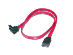 ASSMANN - SATA-Kabel - Serial ATA 150/300/600 - SATA zu SATA - 50 cm - links-gewinkelter Stecker, flach - Rot