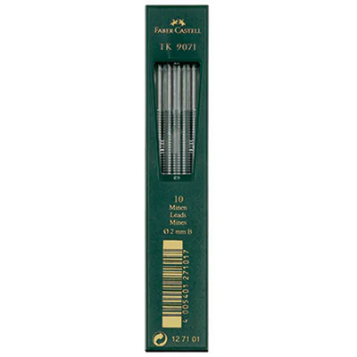 Faber-Castell Fallmine TK 9071 127101 2mm B 10 St./Pack. Faber-Castell Fallmine TK 9071 127101 2mm B 10 St./Pack.