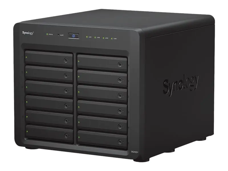 Synology Disk Station DS2422+ - NAS-Server - 12 Schächte - SATA 3Gb/s - RAID RAID 0, 1, 5, 6, 10, JBOD - RAM 4 GB - Gigabit Ethernet - iSCSI Support Synology Disk Station DS2422+ - NAS-Server - 12 Schächte - SATA 3Gb/s - RAID RAID 0, 1, 5, 6, 10, JBOD - RAM 4 GB - Gigabit Ethernet - iSCSI Support