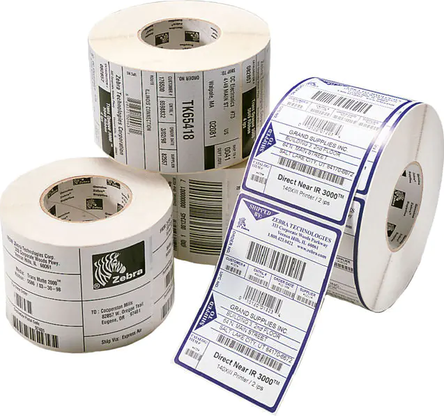 Zebra Etiketten 3006325 ZipShip Z-Select 2000T 102 x 38 mm Weiß für Thermodrucker nicht lösbar