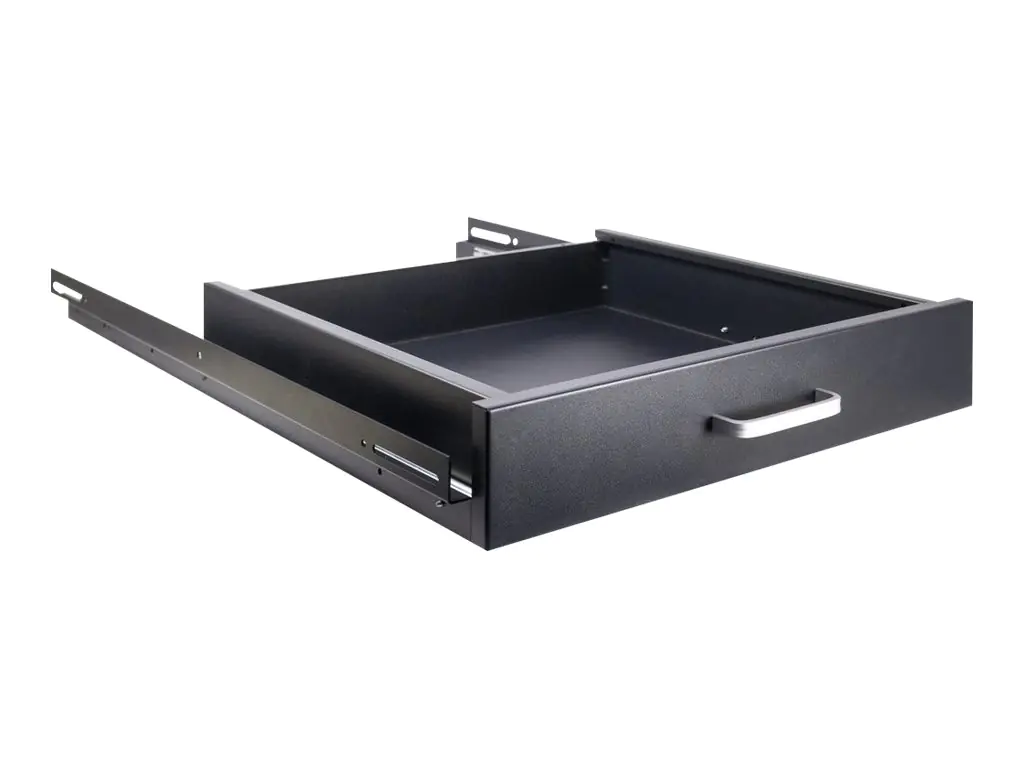 Inter-Tech SWSD-650/1000 - Rack-Schublade - Schwarz, RAL 9005 - 2U - 48.3 cm (19") 88887266