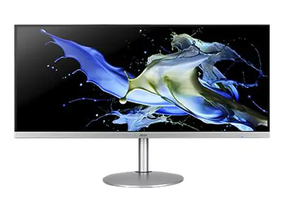 Acer CB342CK Csmiiphuzx - LED-Monitor - 87 cm (34") - 3440 x 1440 UWQHD @ 75 Hz - IPS - 400 cd/m² - 700:1 - 1 ms - 2xHDMI, DisplayPort, USB-C - Lautsprecher - Schwarz, Silber