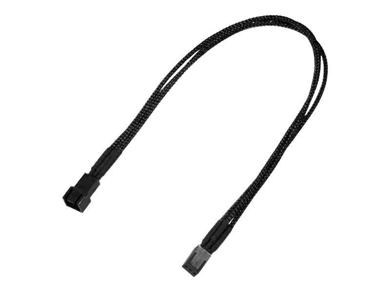 Nanoxia - Verlängerungskabel für Lüfterspannungsversorgung - Molex, 3-polig (W) zu Molex, 3-polig (M) - 30 cm - Rot