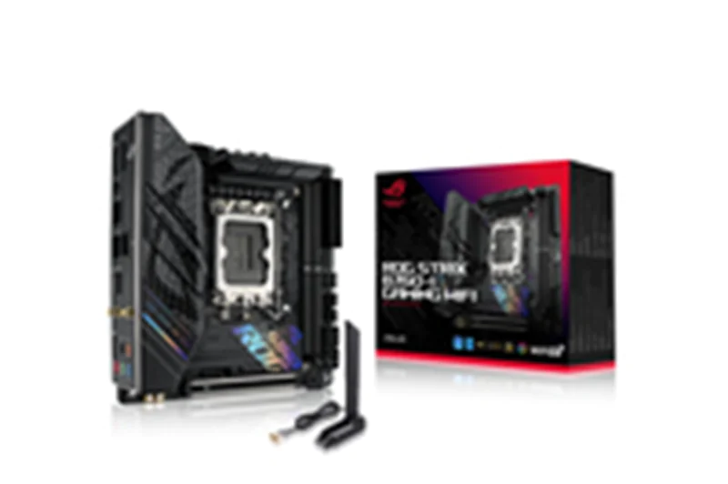 ASUS ROG STRIX B760-I GAMING WIFI - Motherboard - Mini-ITX - LGA1700 Sockel - B760 Chipsatz - USB 3.2 Gen 1, USB-C 3.2 Gen 1, USB-C 3.2 Gen 2x2, USB-C 3.2 Gen2 - 2.5 Gigabit LAN, Wi-Fi 6E, Bluetooth - Onboard-Grafik (CPU erforderlich) 90MB1D90-M0EAY0