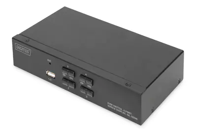DIGITUS DS-12880 - KVM-/Audio-/USB-Switch - 4 x KVM port(s) - 1 lokaler Benutzer - Desktop DIGITUS DS-12880 - KVM-/Audio-/USB-Switch - 4 x KVM port(s) - 1 lokaler Benutzer - Desktop