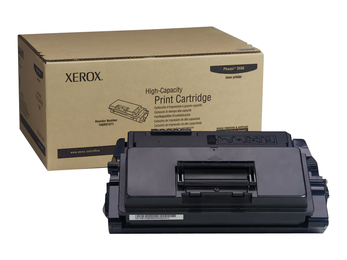 Xerox Phaser 3600 - Mit hoher Kapazität - Schwarz - Original - Tonerpatrone - für Phaser 3600/YDN, 3600B, 3600DN, 3600EDN, 3600N Xerox Phaser 3600 - Mit hoher Kapazität - Schwarz - Original - Tonerpatrone - für Phaser 3600/YDN, 3600B, 3600DN, 3600EDN, 3600N