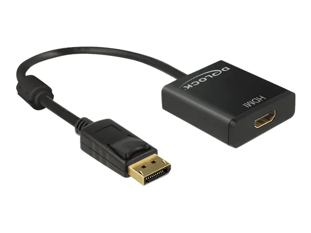 DeLOCK Adapter Displayport 1.2 male > HDMI female 4K Active - Videokonverter - Parade PS171 - DisplayPort - HDMI - Schwarz - retail DeLOCK Adapter Displayport 1.2 male > HDMI female 4K Active - Videokonverter - Parade PS171 - DisplayPort - HDMI - Schwarz - retail
