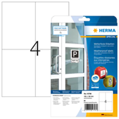 HERMA Wetterfeste Impraegn.Etik.A4 20 Blatt 105x148 - A4 HERMA Wetterfeste Impraegn.Etik.A4 20 Blatt 105x148 - A4