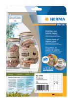 HERMA Etiketten aus Silphie-Papier 70 x 36 mm naturbraun selbstklebend permanent