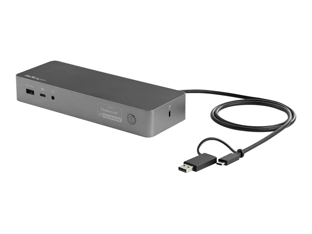 StarTech Universal Laptop Dockingstation - USB-C & USB 3.0 Dock - Dual 4K - Mac Windows & Chrome OS - DK30C2DPEPUE - Dockingstation - USB-C - 2 x HDMI, 2 x DP - 1GbE - 170 Watt StarTech Universal Laptop Dockingstation - USB-C & USB 3.0 Dock - Dual 4K - Mac Windows & Chrome OS - DK30C2DPEPUE - Dockingstation - USB-C - 2 x HDMI, 2 x DP - 1GbE - 170 Watt