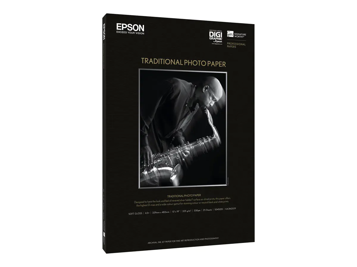 Epson Traditional Photo Paper - A3 plus (329 x 423 mm)