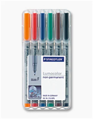 STAEDTLER Folienstift Lumocolor 316 WP6 0,6mm sortiert 6 St./Pack.