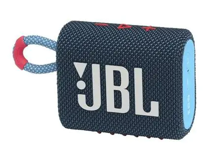 JBL Go 3 - Lautsprecher - tragbar - kabellos - Bluetooth - 4.2 Watt - Blau/Pink