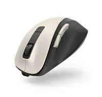 Hama MW-500 Recharge - Maus - ergonomisch - Für Rechtshänder - optisch - 6 Tasten - kabellos - 2.4 GHz - kabelloser Empfänger (USB) - Cremeweiß