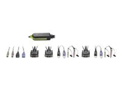 LevelOne KVM-0260 - KVM-/Audio-Switch - 2 x KVM/Audio - Desktop