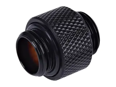 Alphacool HF double nipple G1/4 outer thread to G1/4 outer thread - Flüssigkeitskühlsystem-Anschlussadapter - Deep Black