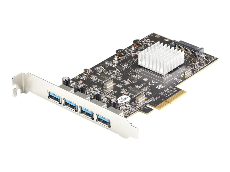 StarTech 4-Port USB PCIe Adapter - 10 Gbit/s USB 3.1/3.2 Gen 2 Typ-A PCI Express Erweiterungskarte mit 2 Controllern - 4x USB-A - USB-PCIe-Schnittstellenkarte - Windows/Mac/Linux (PEXUSB314A2V2) - USB-Adapter - PCIe 3.0 x4 - USB 3.1 Gen 2 x 4 StarTech 4-Port USB PCIe Adapter - 10 Gbit/s USB 3.1/3.2 Gen 2 Typ-A PCI Express Erweiterungskarte mit 2 Controllern - 4x USB-A - USB-PCIe-Schnittstellenkarte - Windows/Mac/Linux (PEXUSB314A2V2) - USB-Adapter - PCIe 3.0 x4 - USB 3.1 Gen 2 x 4