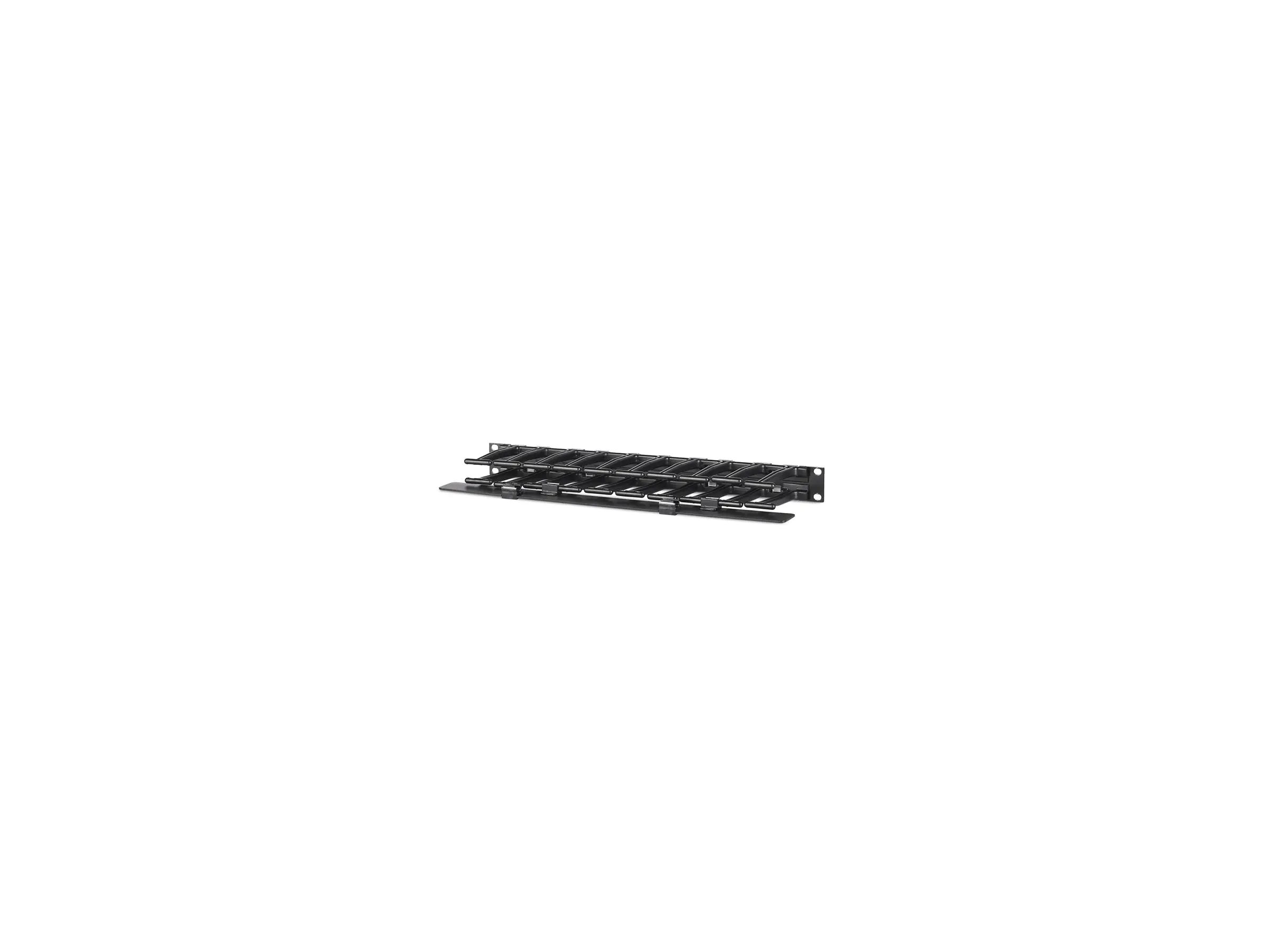 APC Horizontal Cable Manager Single-Sided with Cover - Rack - Kabelführungssatz - Schwarz - 1U - 48.3 cm (19") - für P/N: SMTL1000RMI2UC, SMX1000C, SMX1500RM2UC, SMX1500RM2UCNC, SMX750C, SMX750CNC