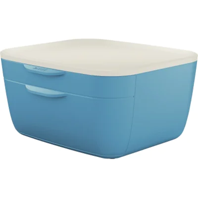 Leitz Schubladenbox Cosy 53570061 A4 PS 2Schübe blau Leitz Schubladenbox Cosy 53570061 A4 PS 2Schübe blau
