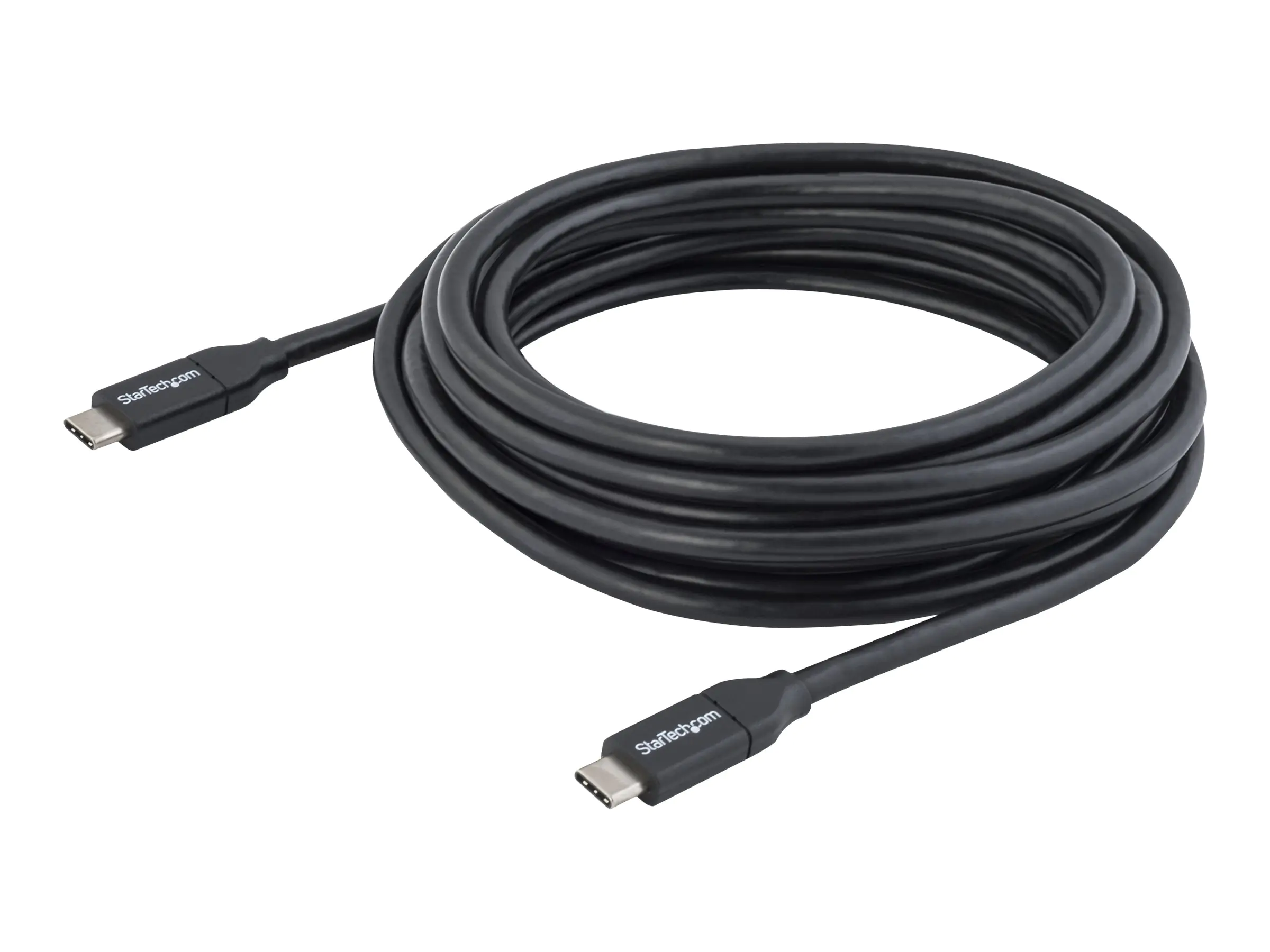StarTech USB-C Kabel mit Power Delivery (5A) - St/St - 4m - USB 2.0 - Zertifiziert - USB 2.0 Typ-C Kabel - 100W/5A - USB-Kabel - USB-C (M) bis USB-C (M) - USB 3.1 - 5 A - 4 m - für P/N: CDP2VGAUACP, CDP2VGAUCP, DKT30CHCPD, DKT30CHD, DKT30CHPD, DKT30CHPDW StarTech USB-C Kabel mit Power Delivery (5A) - St/St - 4m - USB 2.0 - Zertifiziert - USB 2.0 Typ-C Kabel - 100W/5A - USB-Kabel - USB-C (M) bis USB-C (M) - USB 3.1 - 5 A - 4 m - für P/N: CDP2VGAUACP, CDP2VGAUCP, DKT30CHCPD, DKT30CHD, DKT30CHPD, DKT30CHPDW