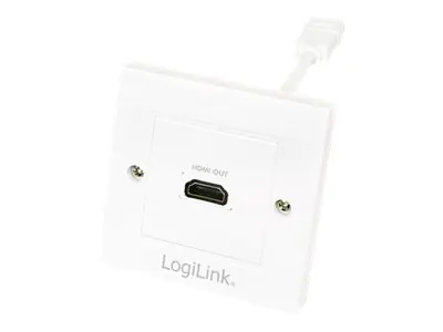 LogiLink - Anschlussdose, Unterputz - HDMI - weiß