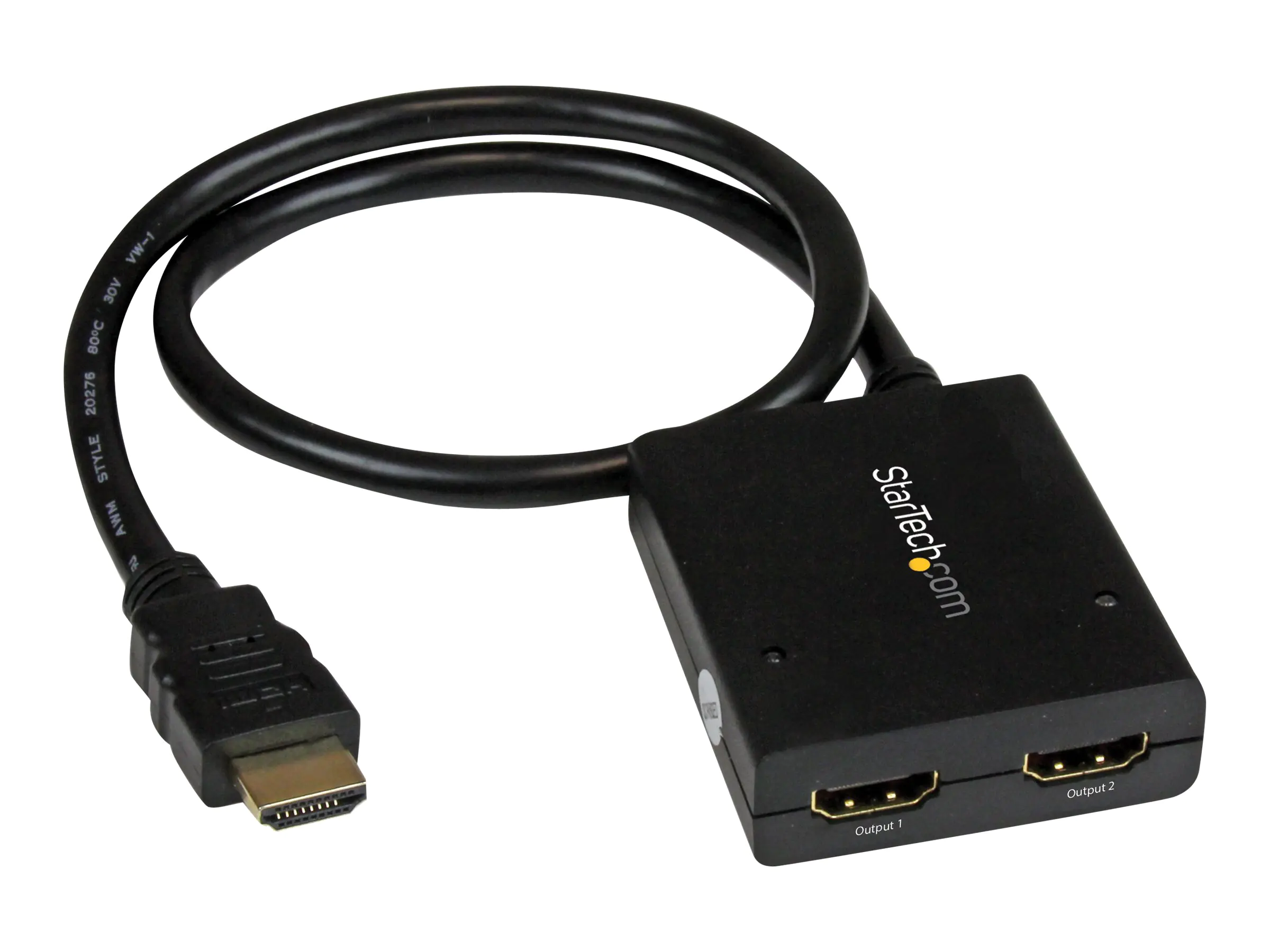 StarTech 2 Port HDMI 4k Video Splitter - 1x2 HDMI Verteiler - 4k @ 30 Hz - 2-fach Ultra HD 1080p HDMI Switch - Video-/Audio-Splitter - 2 x HDMI - Desktop - für P/N: ST121SHD50, SVA5M3NEUA StarTech 2 Port HDMI 4k Video Splitter - 1x2 HDMI Verteiler - 4k @ 30 Hz - 2-fach Ultra HD 1080p HDMI Switch - Video-/Audio-Splitter - 2 x HDMI - Desktop - für P/N: ST121SHD50, SVA5M3NEUA