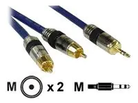 InLine Premium - Audiokabel - mini-phone stereo 3.5 mm männlich zu RCA männlich - 25 m