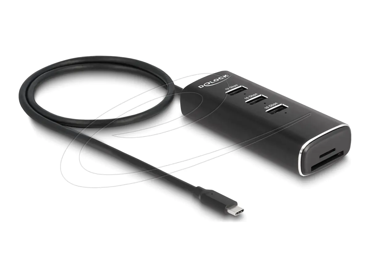 Delock Hub - 10 Gbps, including SD and Micro 64234