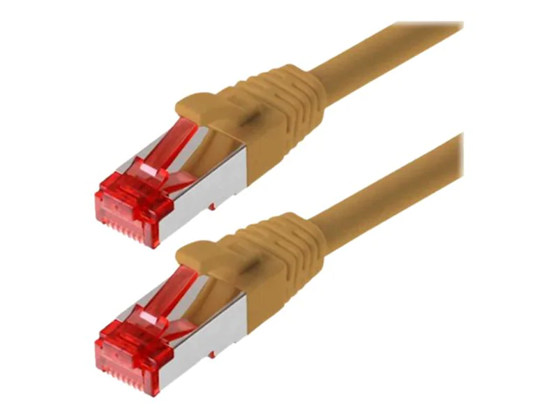 Helos - Patch-Kabel - RJ-45 (M) zu RJ-45 (M) - 5 m - SFTP, PiMF - CAT 6a - halogenfrei, geformt - braun Helos - Patch-Kabel - RJ-45 (M) zu RJ-45 (M) - 5 m - SFTP, PiMF - CAT 6a - halogenfrei, geformt - braun