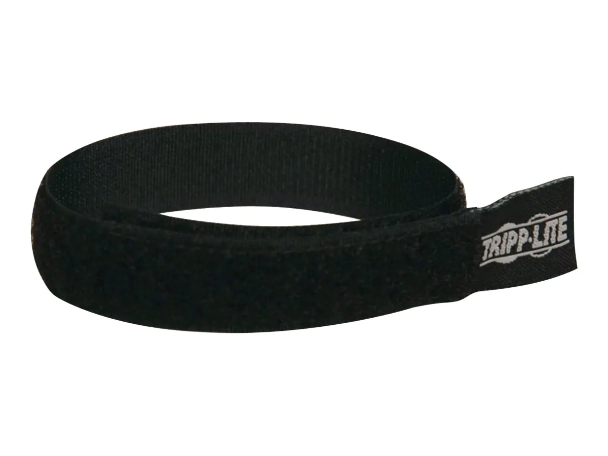 Tripp Lite 10in Hook and Loop Velcro Cable Management Ties 10-pack 10pc 10" - Kabelbinder - 25 cm - Schwarz (Packung mit 10)