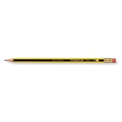 STAEDTLER Bleistift Noris 122-HB HB Radierer gelb/schwarz