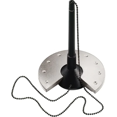 helit Kugelschreiberständer H6359095 10x15,5x10cm Kette sw/si helit Kugelschreiberständer H6359095 10x15,5x10cm Kette sw/si
