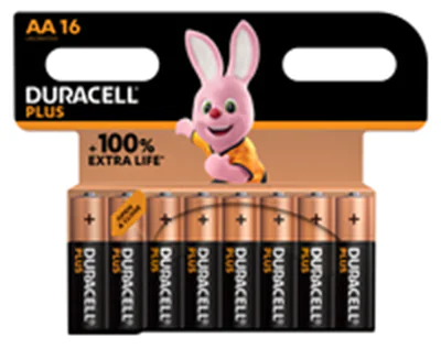 Duracell 141025, Einwegbatterie, AA, Alkali, 1,5 V, 16 Stück(e)