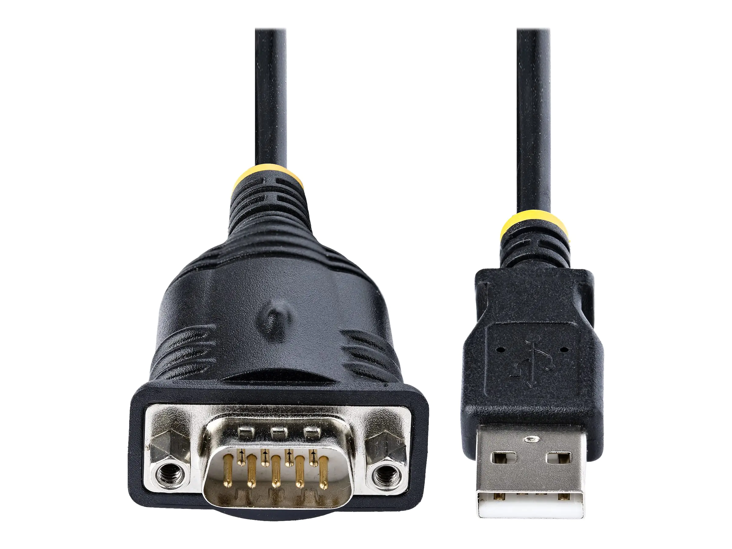 StarTech.com StarTech 3ft (1m) USB to Serial Cable, DB9 Male RS232 to USB Converter, USB to Serial Adapter for PLC/Printer/Scanner/Network Switches, USB to COM Port Adapter - Prolific IC, Automatic Handshake, Windows/macOS (1P3FP-USB-SERIAL)