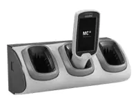 Zebra 3-Slot High Density Locking Cradle - Handheld-Ladestation CRD-MC18-3SLCKH-01