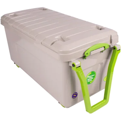 Really Useful Box Aufbewahrungsbox Recycling 50 x 50 x 100 cm (B x H x T) 160l Polypropylen, 100 % recycelt taubengrau