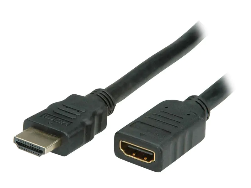 Secomp VALUE HDMI High Speed Cable with Ethernet - HDMI-Verlängerungskabel mit Ethernet - HDMI weiblich zu HDMI männlich - 3 m - abgeschirmt - Schwarz Secomp VALUE HDMI High Speed Cable with Ethernet - HDMI-Verlängerungskabel mit Ethernet - HDMI weiblich zu HDMI männlich - 3 m - abgeschirmt - Schwarz