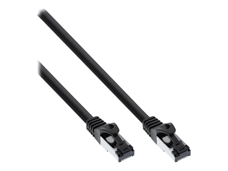 InLine - Patch-Kabel - RJ-45 (M) zu RJ-45 (M) - 3 m - SFTP, PiMF - CAT 8.1 - halogenfrei, rund - Schwarz