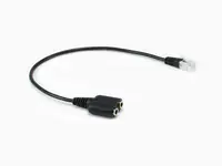 equip - Headsetadapter - RJ-9 männlich zu 3,5-mm-Klinkenstecker weiblich - 25 cm - Schwarz
