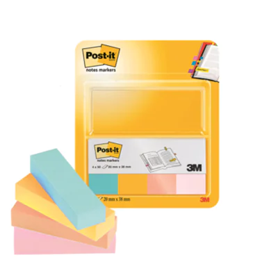 Post-it Haftstreifen Page Marker 670-4U 20x38mm sortiert 4 St./Pack. Post-it Haftstreifen Page Marker 670-4U 20x38mm sortiert 4 St./Pack.