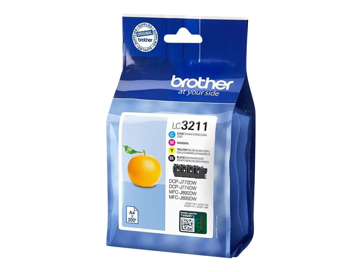 Brother LC3211 - 4er-Pack - Schwarz, Gelb, Cyan, Magenta - Original - Tintenpatrone - für Brother DCP-J572, DCP-J772, DCP-J774, MFC-J890, MFC-J895 Brother LC3211 - 4er-Pack - Schwarz, Gelb, Cyan, Magenta - Original - Tintenpatrone - für Brother DCP-J572, DCP-J772, DCP-J774, MFC-J890, MFC-J895
