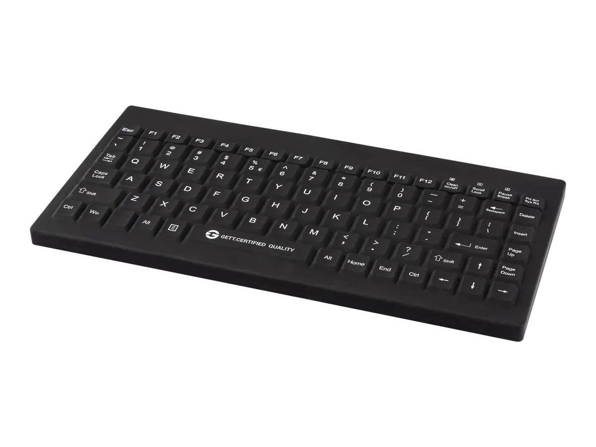 GETT TKG-088-GCQ-IP68-KGEH-BLACK-USB-DE - Medical Grade - Tastatur - waschbar - USB - Deutsch - Schwarz